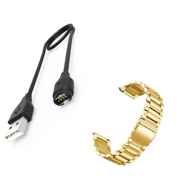 Correa de acero inoxidable compatible con Garmin VivoActive 3