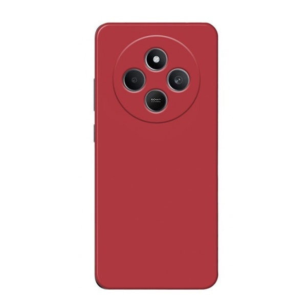 Funda de silicona líquida para Xiaomi Poco C75 - Roja