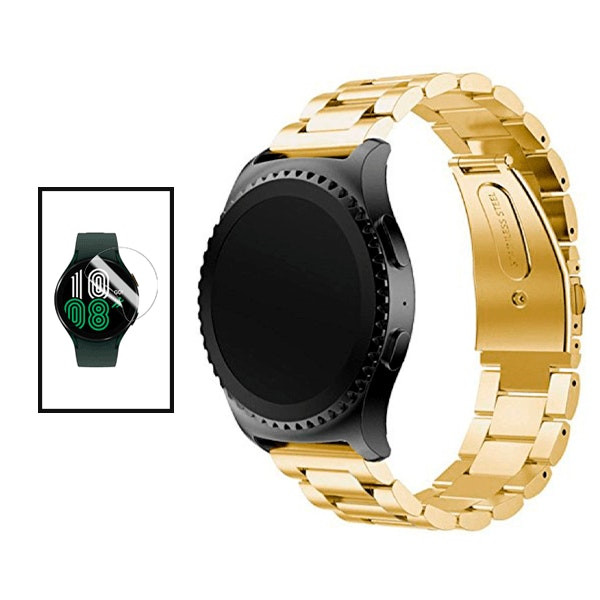 Correa Stainless Lux de acero para Realme Watch 2 Pro con herramienta y protector de gel