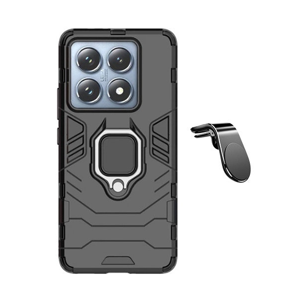 Soporte magnético y funda Military Defender para Xiaomi 14T Pro