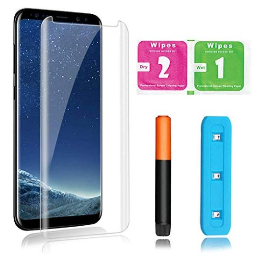 Protector de cristal curvo UV para Samsung Galaxy S8 Plus