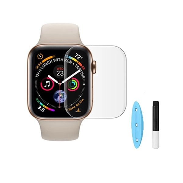 Protector de vidrio curvado UV para Apple Watch SE 44mm