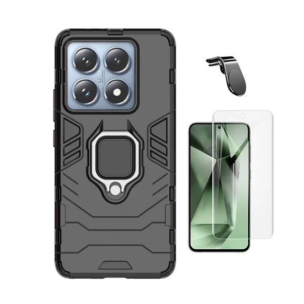 Hydrogel Front Film, Military Defender Case and Magnetic Mount Kit