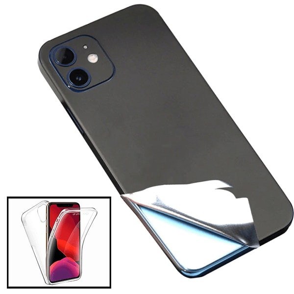 Funda 360° con película trasera para iPhone 11 - Negro