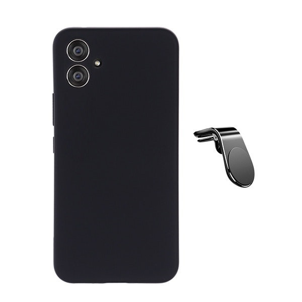 Funda de Silicona Líquida y Soporte Magnético para Samsung Galaxy A06