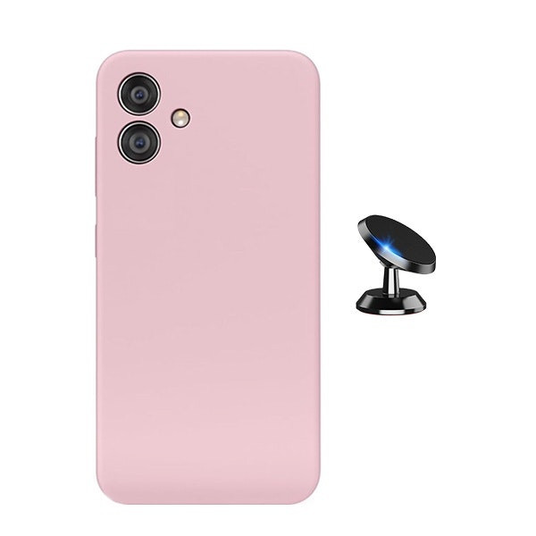 Funda de silicona líquida con soporte magnético para coche