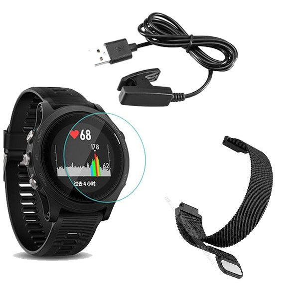 Correa Milanese Loop con cargador USB para Garmin Forerunner 630