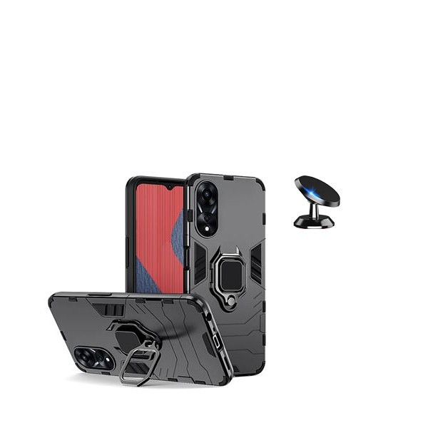 Funda Military Defender 3 en 1 para Oppo A38 con soporte magnético