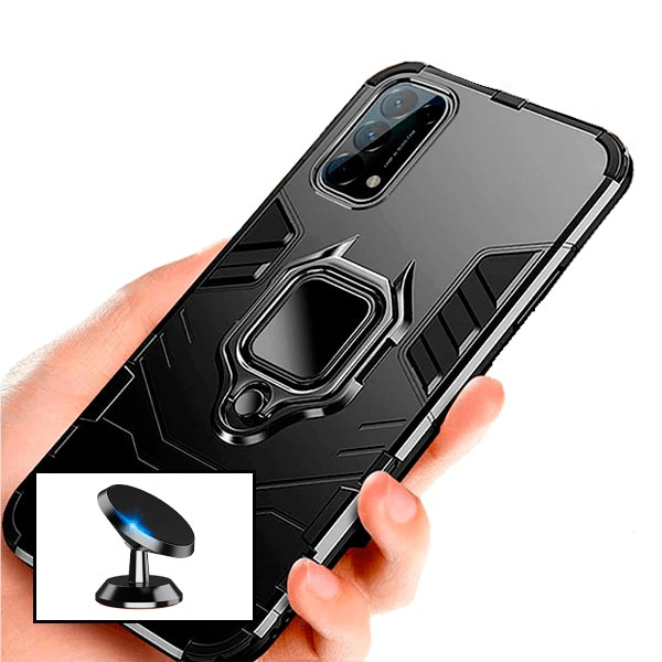 Funda Military Defender 3 en 1 con soporte magnético para Oppo Reno5 K