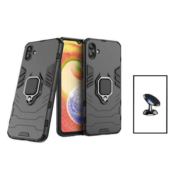 Funda Military Defender 3 en 1 con Soporte Magnético para Samsung Galaxy A04 - Negro