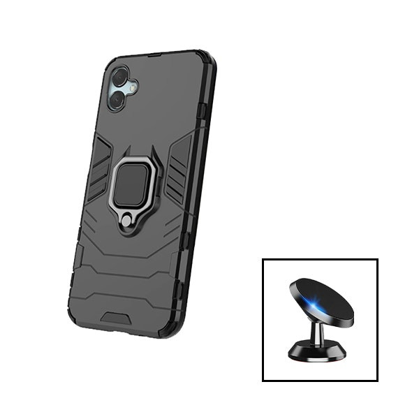 Soporte magnético de coche y funda Military Defender para Samsung Galaxy A04e