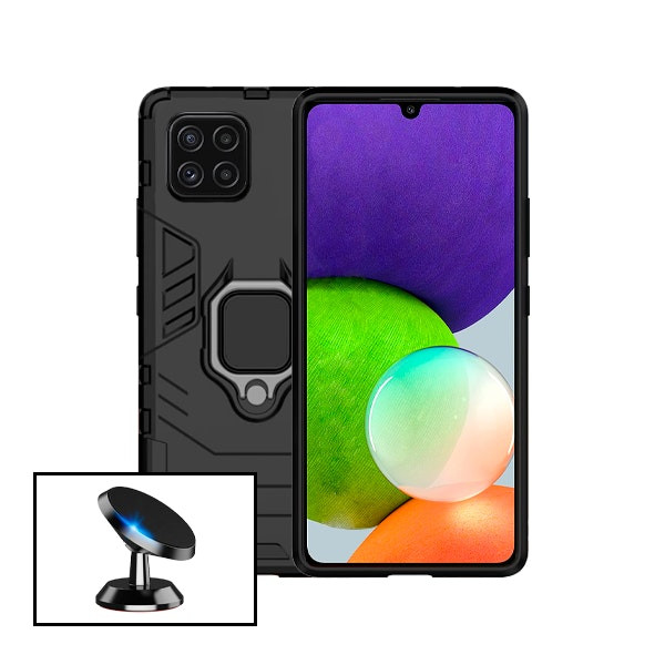 Funda Military Defender 3 en 1 para Samsung Galaxy F22 con soporte magnético