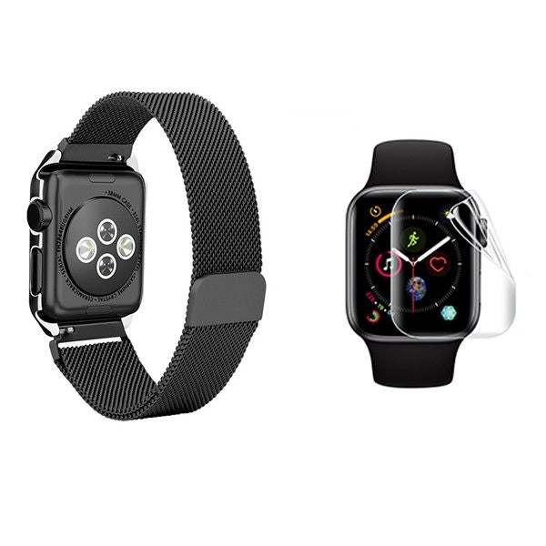Correa Milanese Loop con cierre magnético y Gel Full Cover para Apple Watch Series 3