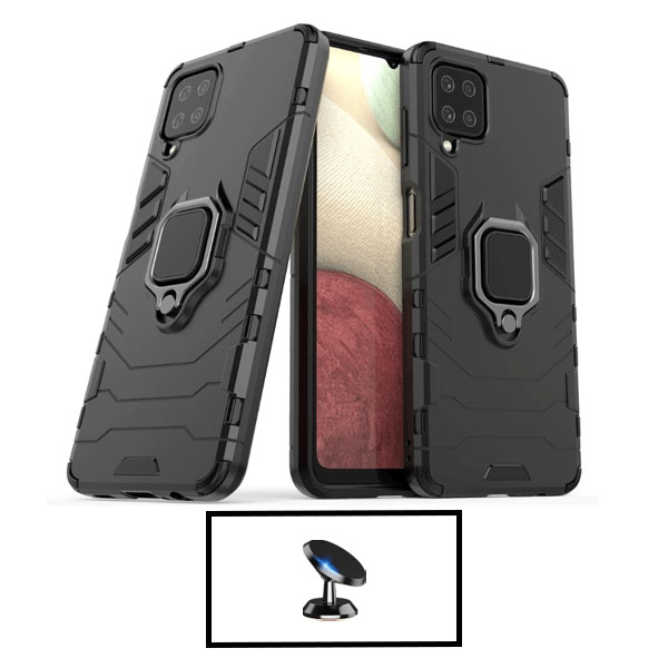 Magnetic car mount and Military Defender case kit for Galaxy M33 5G