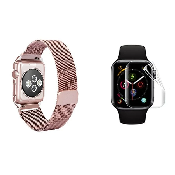 Correa y Protector de Gel Full Cover para Apple Watch Series 9