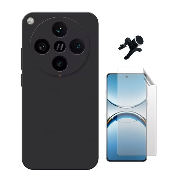 Protector hidrogel + funda silicona líquida + soporte magnético reforzado para Find X8 Pro