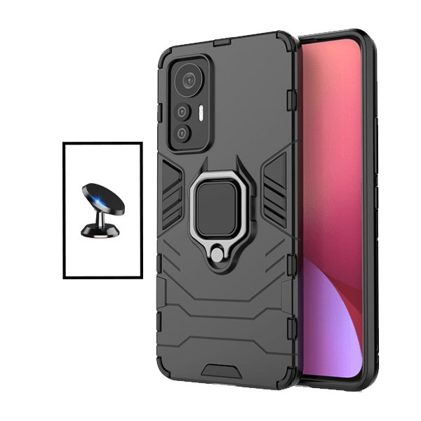 Funda Military Defender con soporte y soporte magnético para Xiaomi 12S Pro - Negro