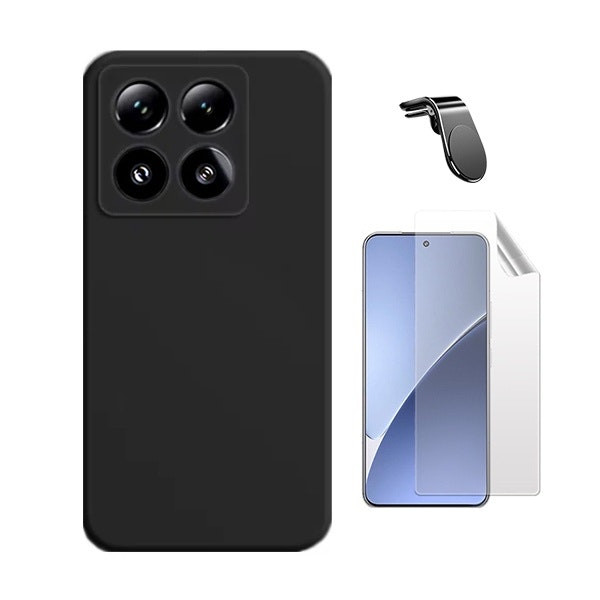 Hydrogel screen protector, liquid silicone case and magnetic mount kit for Xiaomi 15 Pro