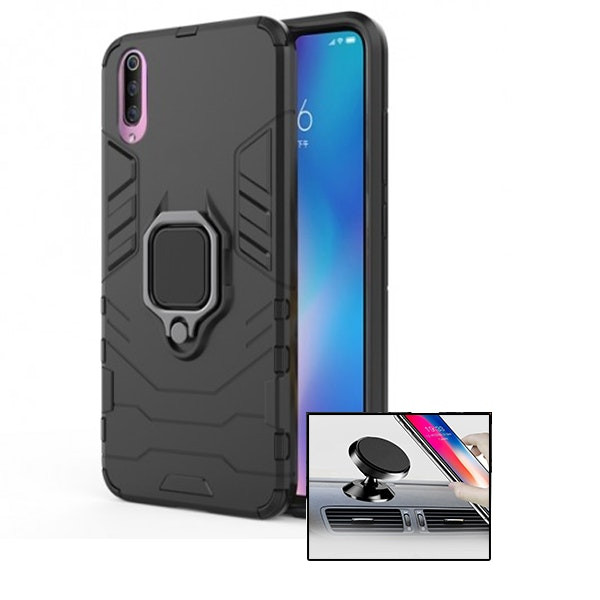 Funda Military Defender 3 en 1 con ring y soporte magnético para Xiaomi Mi 9 SE