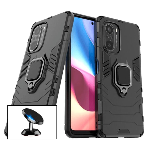 Funda Military Defender 3 en 1 para Xiaomi Poco F3 con soporte magnético