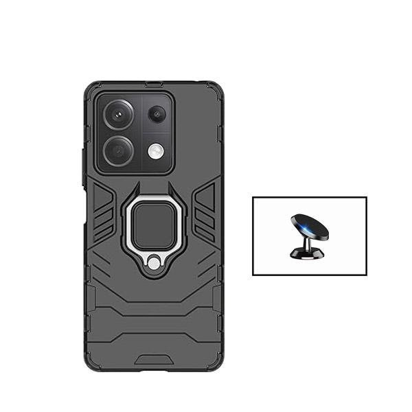 Kit soporte magnético y funda Military Defender para Xiaomi Poco X6 5G - Negro