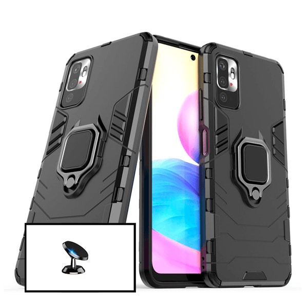 Military Defender 3-in-1 Case for Xiaomi Redmi 10 Prime with Magnetic Car Mount