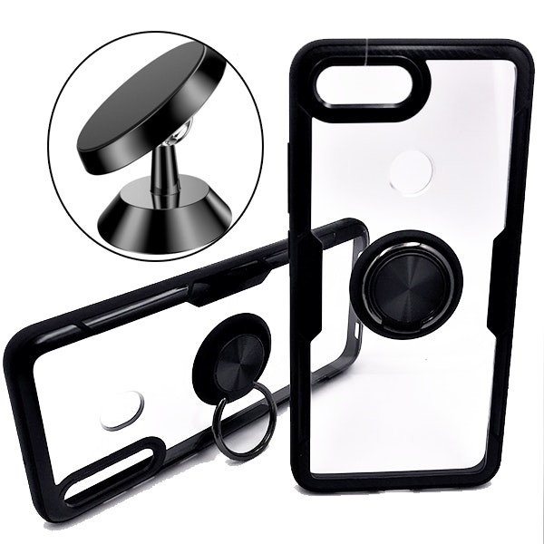 Magnetic car mount kit and Clear Armor case for Xiaomi Mi 8 Lite