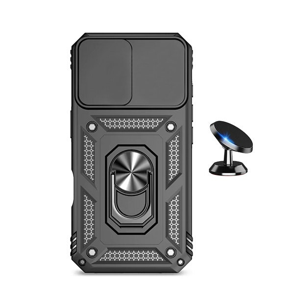 Protective case with magnetic mount for iPhone 16 Plus