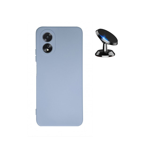 Funda de silicona líquida y soporte magnético para Oppo A18