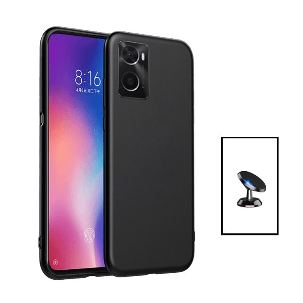 Soporte magnético de coche y funda de silicona líquida para OnePlus Nord N300