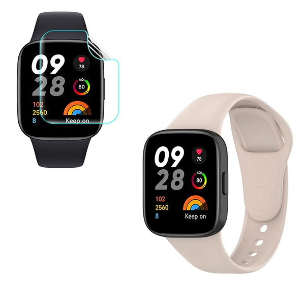 Correa y protector hydrogel para Redmi Watch 3