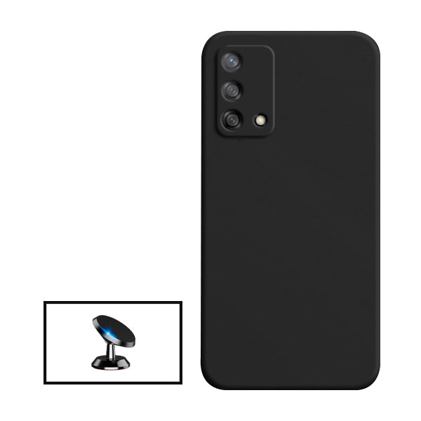 Liquid silicone case and magnetic car mount for Oppo Reno6 Lite