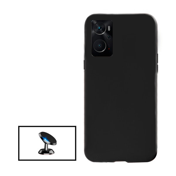 Soporte magnético y funda de silicona líquida para Oppo K10
