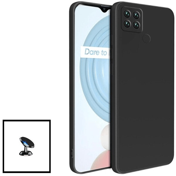 Kit soporte magnético de coche y funda de silicona líquida