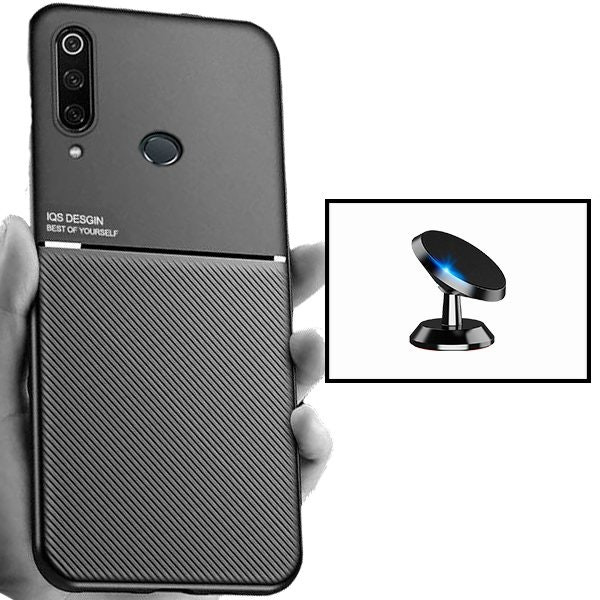Funda magnética de lujo con soporte para coche para Huawei P30 Lite New Edition