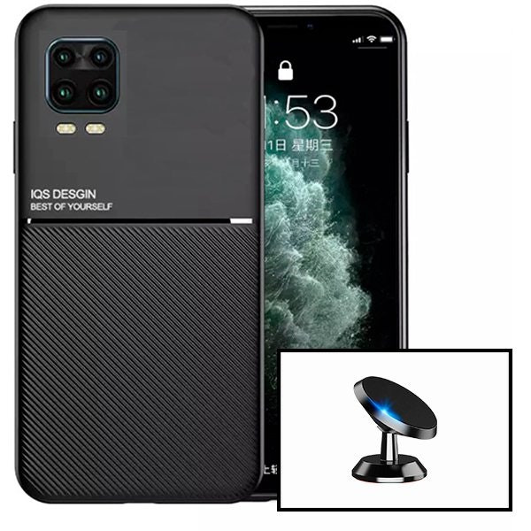 Funda magnética Lux con soporte de coche para Xiaomi Mi 10 Youth 5G