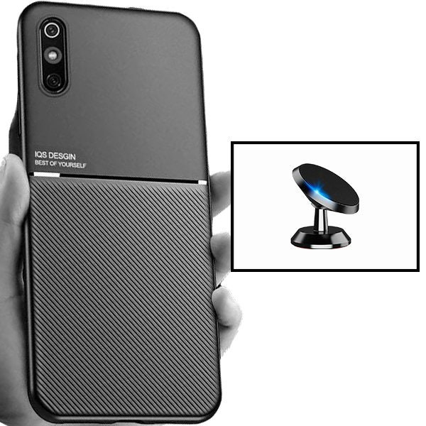 Funda magnética de lujo con soporte para coche