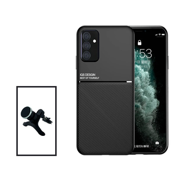 Funda magnética reforzada con soporte de coche para Samsung Galaxy A13 5G