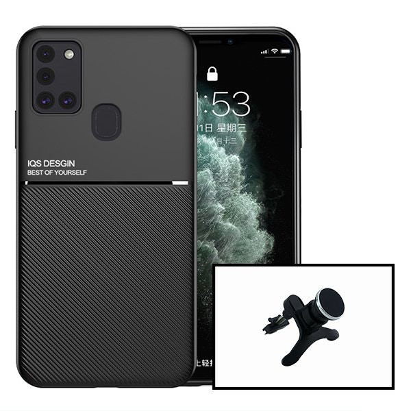 Kit Capa Magnetic Lux + Suporte Magnético de Carro Reforçado para Samsung Galaxy M21