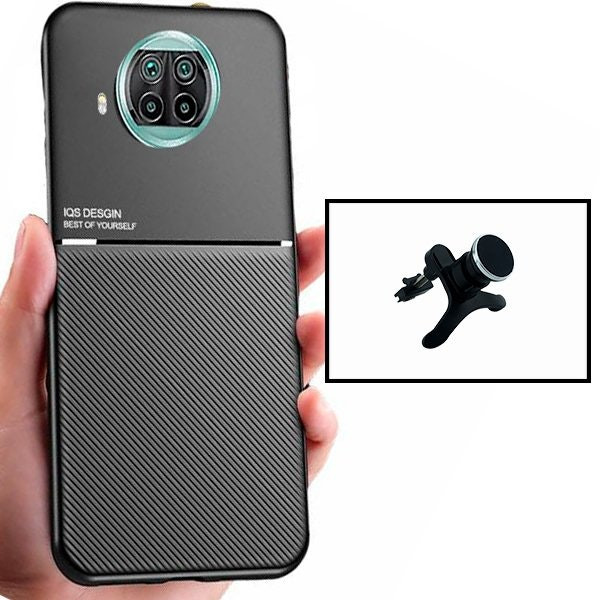 Funda magnética Lux con soporte de coche reforzado para Xiaomi Mi 10i 5G