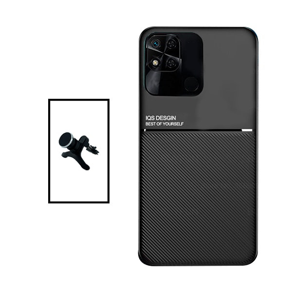Funda Magnética Lux con Soporte de Coche Reforzado para Xiaomi Redmi 10C
