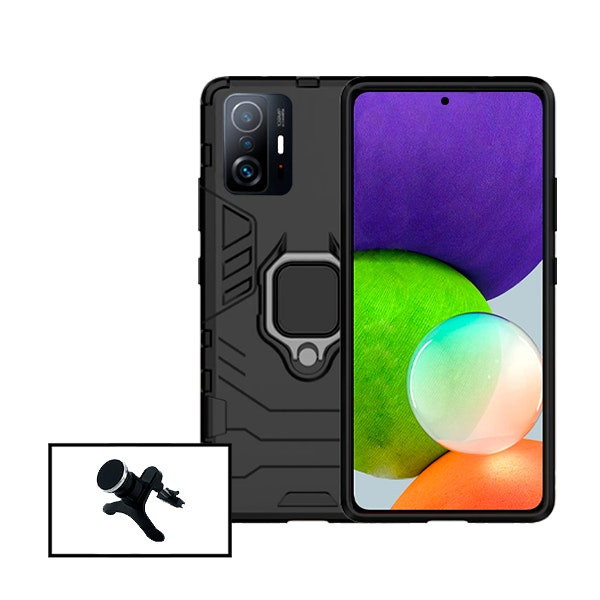 Magnetic car mount and Military Defender case for Xiaomi 11T
