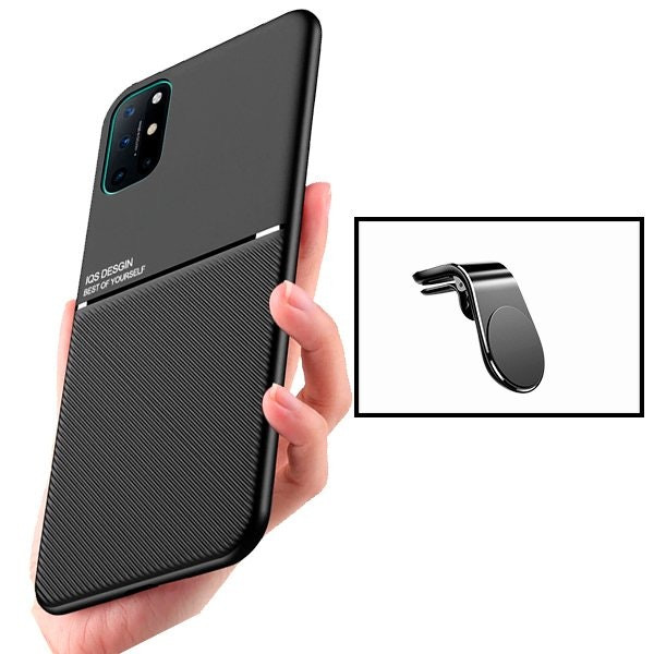 Magnetic Lux case with universal magnetic mount for OnePlus 8T+ 5G