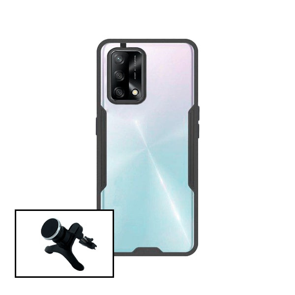 Funda Clear Armor 3-en-1 con Ring y Soporte Magnético para Coche