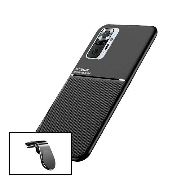 Funda magnética Lux con soporte magnético universal para Redmi Note 10 Pro