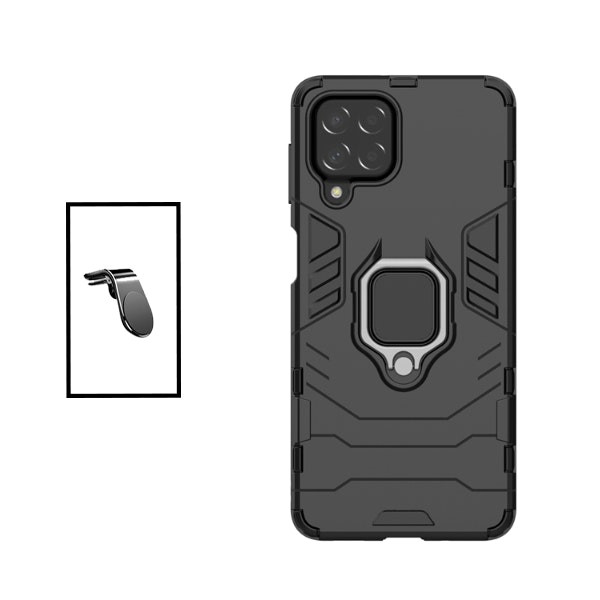 Magnetic mount and Military Defender case kit for Samsung Galaxy M53 - Black