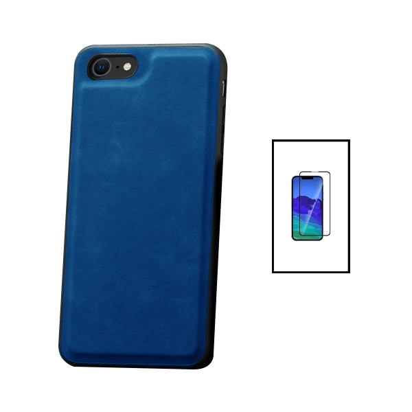 Funda magnética de cuero y protector 5D para iPhone 7 8 SE 2020 SE 2022