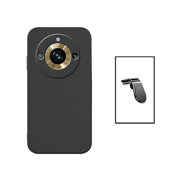 Funda de silicona y soporte magnético para Realme 11 Pro