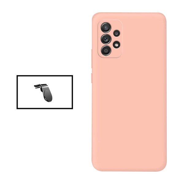Funda de silicona líquida y soporte magnético para Samsung Galaxy A53 5G