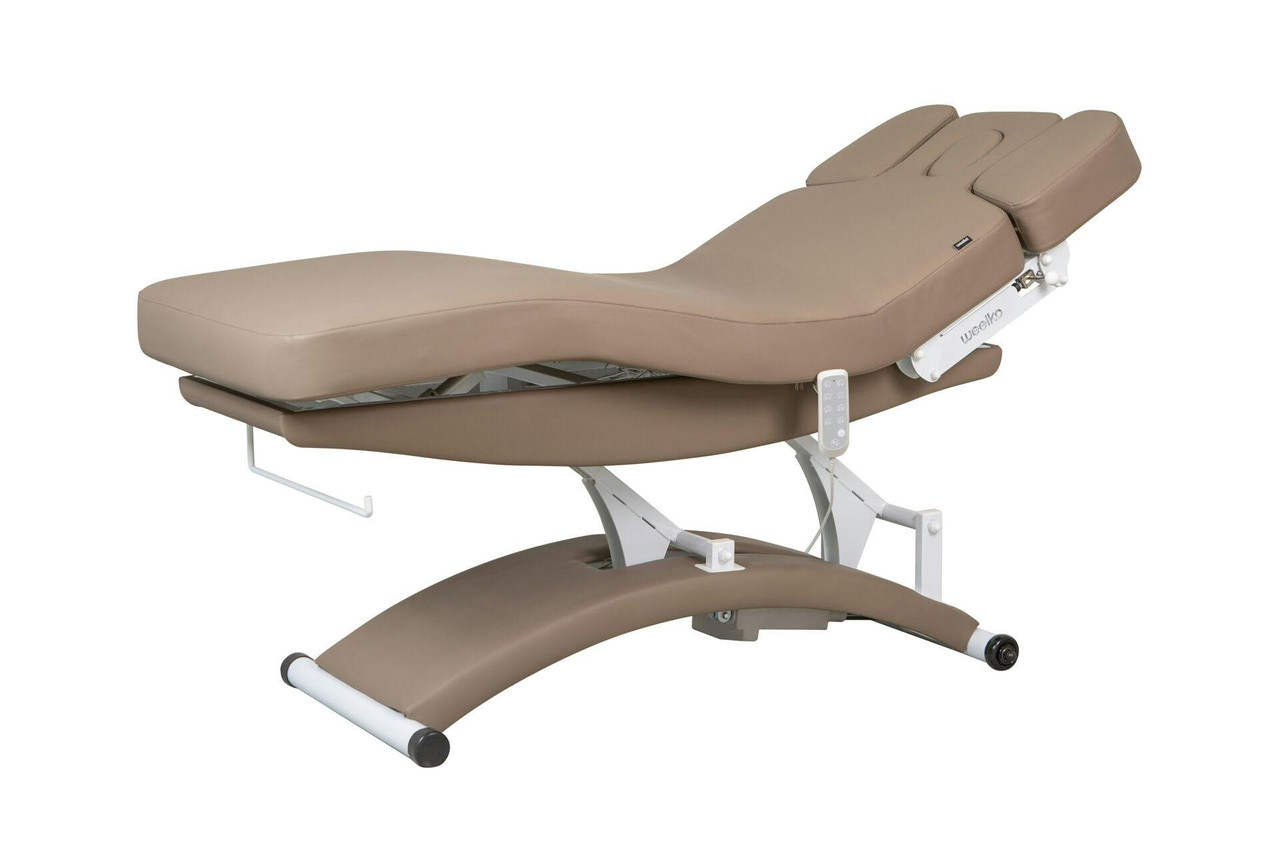 Marquesa de massagem TAL com 3 motores e aquecimento, colchão PU bege